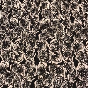 LuLaRoe Skirts - BNWT Lularoe Black and White Rose Jill Skirt LuLaRoe Skirts - BNWT Lularoe Black and White Rose Jill Skirt